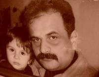 János Joka Daróczi and his son in 2000