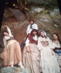 część zespołu "ROMA" podczas kręcenia filmu "Wiosenne Wody" we Włoszech, 1988