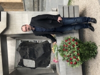 U památníku obětí 9. 4. 1989 krvavě potlačené demonstrace v Tbilisi, duben 2018