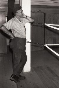 J. Zachara as a boxing trainer, 1965