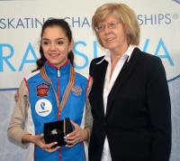 With Jevgenia Medvedevová, World and European champion