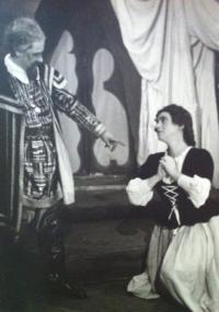 Scene from an amateur theatre, Rychnov nad Kněžnou