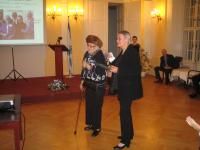 Mina Neustadt at the ceremony of honoring her mother "Righteous Among the Nations" 2010