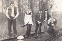 Adolf and his music band in the 1960s