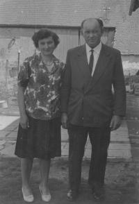 Lidmila Nedbalová with her husband