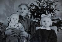 Zdeněk's father with granddaughters