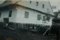 The house in Horní Lipka, where the family lived after the war