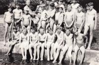 At the pioneer camp, 6th grade, Mazanek the third from the bottom