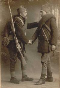 Josef a Franja Kolaček v roce 1914 (praděd a děda)