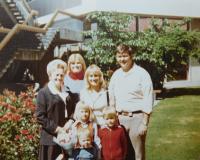 Sestra Inke s rodinou v roce 1976 v Austrálii
