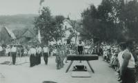 Sokolské slavnosti v Dolních Studénkách za první republiky