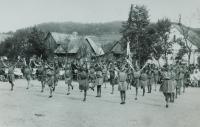 Sokolské slavnosti v Dolních Studénkách za první republiky
