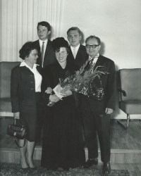 Graduation ceremony of Jana Kubková, the daughter, Olomouc spring 1967
