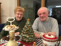 František Hroník s manželkou, Vánoce 2017