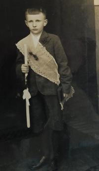 Jaroslav Kunstfeld při prvním přijímání