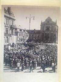 1946 Panychida za oběti války v Turnově
