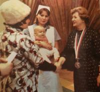 Marta Košťálová při vítání občánků