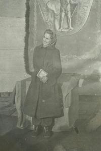 Vítězka pražského přeboru ve střelbě v roce 1956