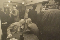 Představení prvního svazku Patočkových Sebraných spisů, s Klementem Lukešem, kavárna Maraton, 1996