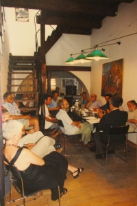 V Centru teoretických studií - zasedací místnost, kolem roku 2000