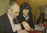 Oslava čestného doktorátu, s Janou Máchalovou, 2008