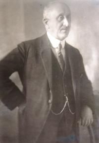 Dědeček Věry Jakubovič (Hahnové) Eduard Engel. Nedatováno