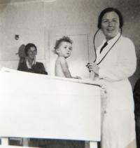 Mum Zdeňka Kohn, in her doctor's office, 1930s