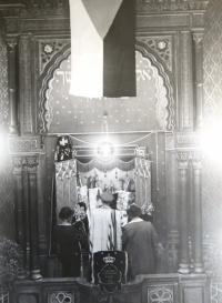 Bohoslužba v Jeruzalémské synagoze