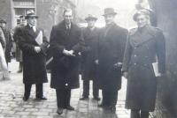 Návštěva britských diplomatů v ŽNO (cca 1945 nebo 1946)