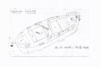 Ilustrace z deníku - loď Moldova - Sulina