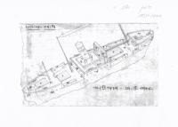 Ilustrace z deníku - loď Sulina - Haifa