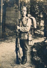 Father Frantisek Horn, I. Rgt. 73, from the Italian front, 1918