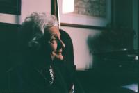 Naďa in her room in Ohed David house