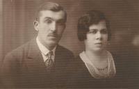 Husband Vladimir and Vera Bešt from Polonia in Volhynia. Vladimir as the owner of the mill in 1939 shot by the Soviets, a wife with two children taken to exile and her son imprisoned and later shot