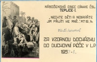 Upomínka na přípravný rok před prvním přijímáním.