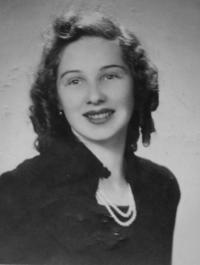 paní Janyšová - mládí - portrét