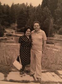 Alica Gažíkova with her husband Albert