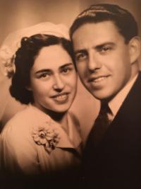 Alica Gažíkova with her husband Albert