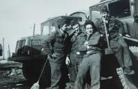 Vladimír Lakva na vojně v technickém praporu