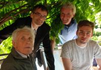 Antonín Havlík 92 let se syny a vnukem sestry