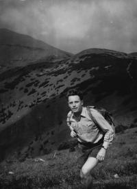 Antonín Havlík v Nízkých Tatrách - 1958