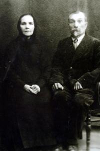 Parents of her mother's. Her grandfather died in an air raid