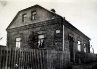 The house of grandfather Jelínek, the only one that remained standing after the air raid