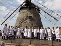 The choir of the men at the windmill in Kuželov directed by Jan Pavlik