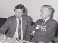friends Jan Pavlik (left) and František Kožík