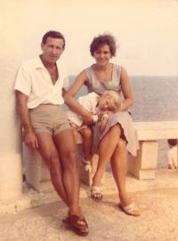 S manželem a dcerou, 1967