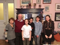 Gustav Oplustil se žáky ZŠ Londýnská