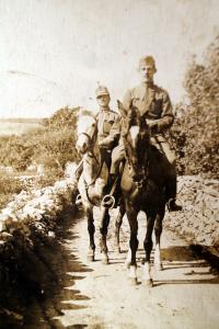Otec pamětníka jako voják během 1.sv.války v Itálii
