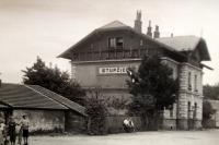 The train station in Stupčice, where L. Janouch had spent his childhood