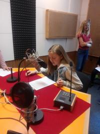 Recording of the reportage in studio
